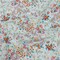 1 Yard Cotton Voile Print with Metallic Dots Baby Blue Floral Fabric